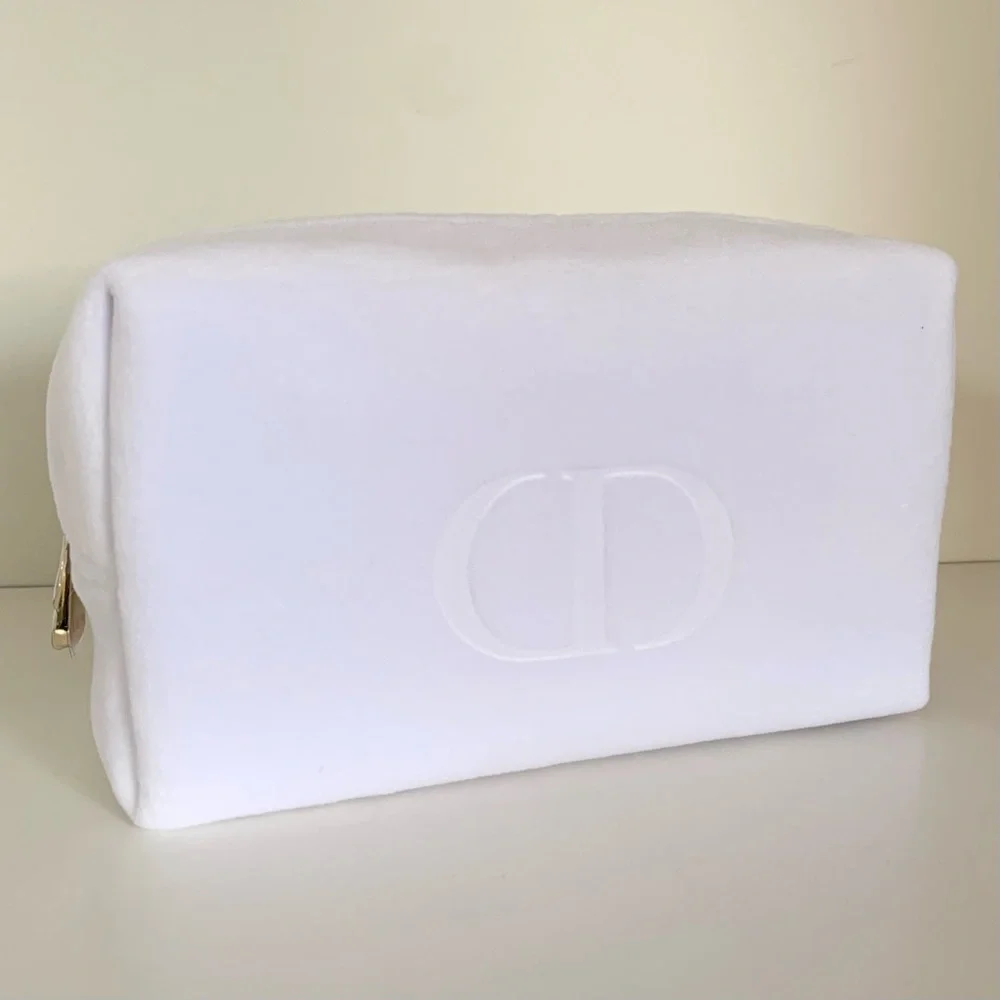 NEW Dior furry zippy pouch